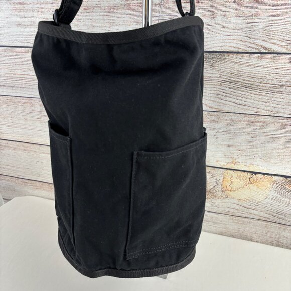 Everlane The Lantern Bag Canvas Shoulder Crossbody Bucket Tote Black - Picture 3 of 13